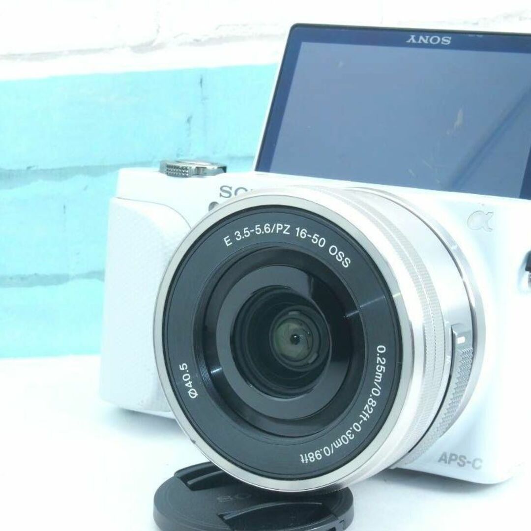 ❤️スマホ転送❤️自撮り❤️ミラーレス一眼 SONY α NEX-3N ホワイト-