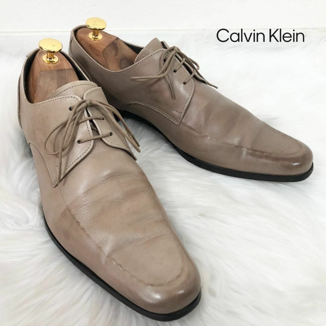 靴/シューズCalvin Klein カルバンクライン レザー Uチップ
