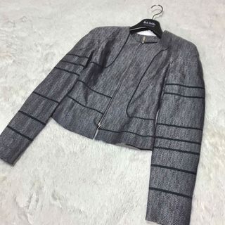 美品 希少 Salvatore Ferragamo シルク ノーカラージャケット