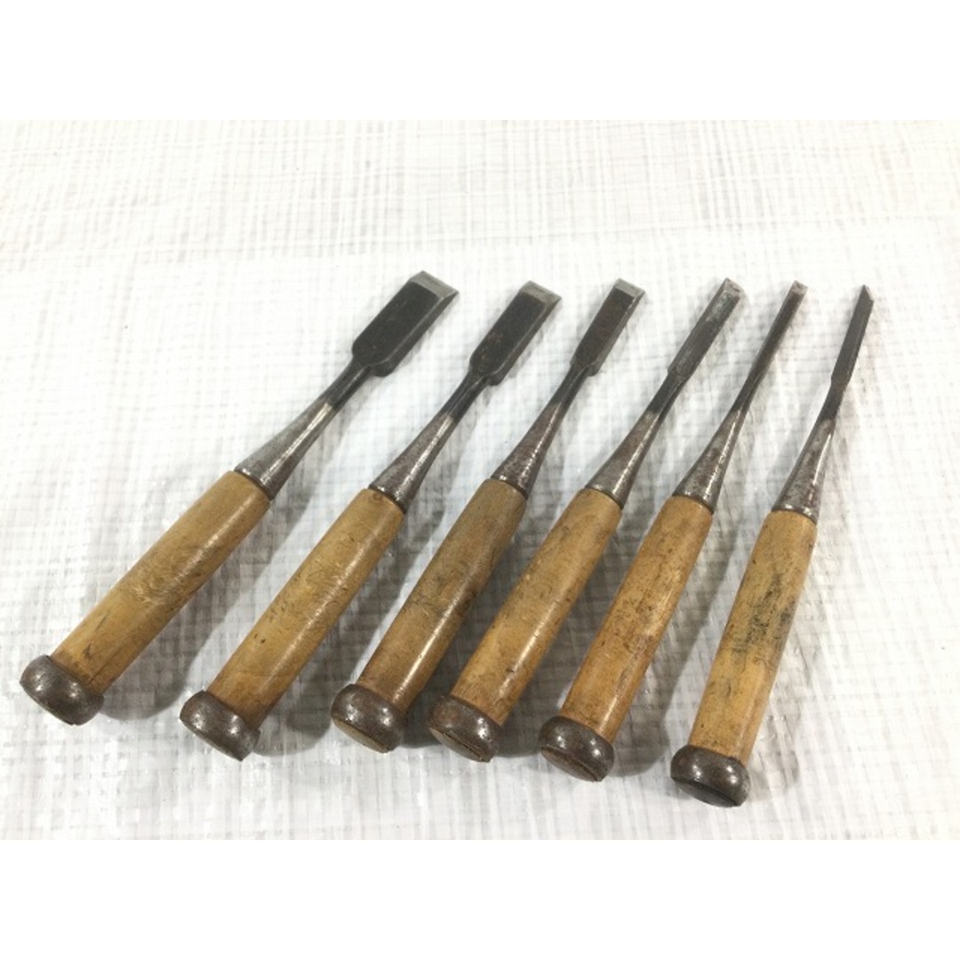 ☆中古品 鑿10本セット☆鑿/のみ/ノミ 追入れ鑿 左市弘 3/6/9/12 ☆中古品 鑿10本セット☆鑿/のみ/ノミ 追入れ鑿 左市弘 3/6/9/12