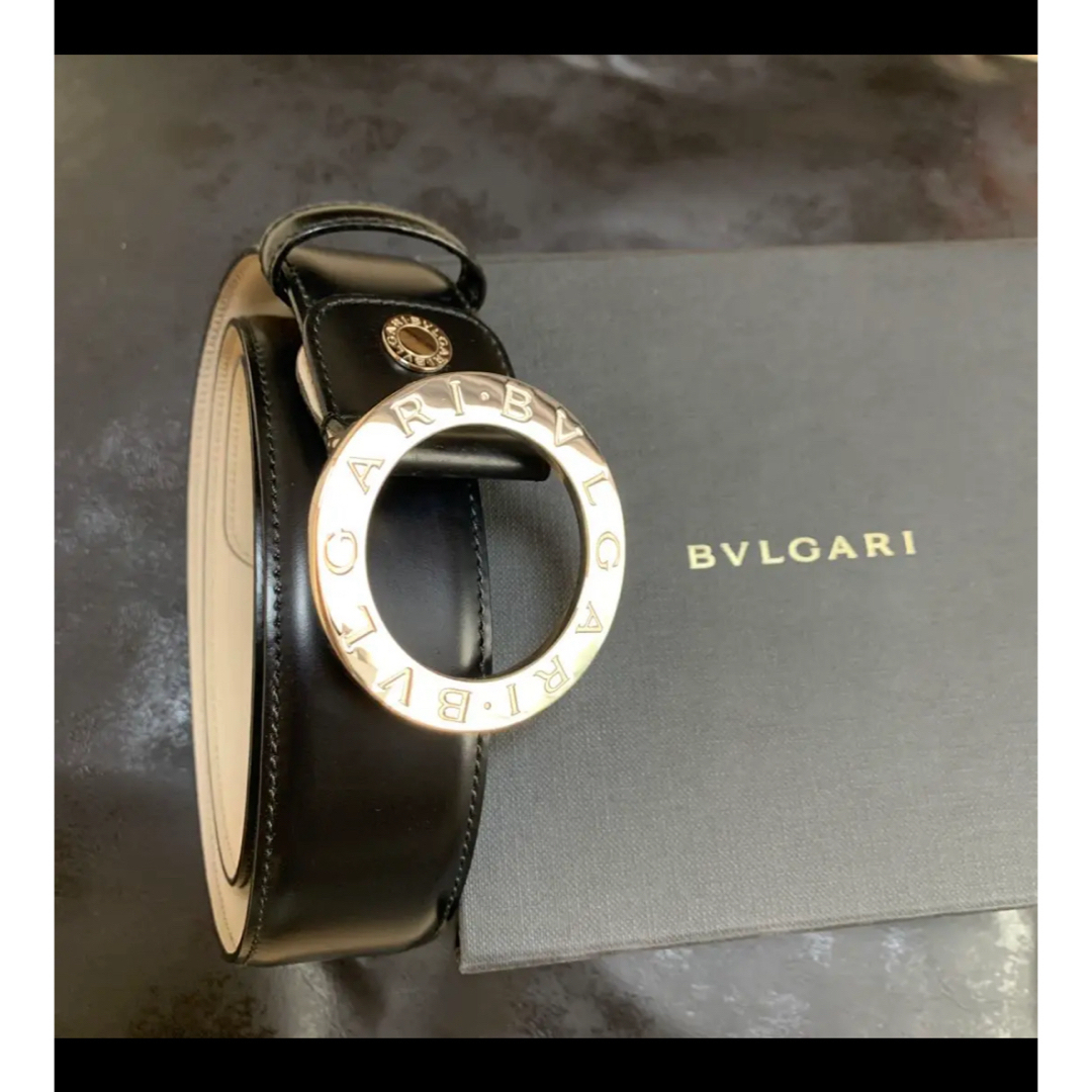 BVLGARI ブルガリ ブランドロゴ レザーベルト