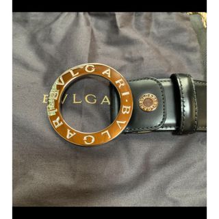 BVLGARI - BVLGARI ブルガリ ブランドロゴ レザーベルトの通販 by