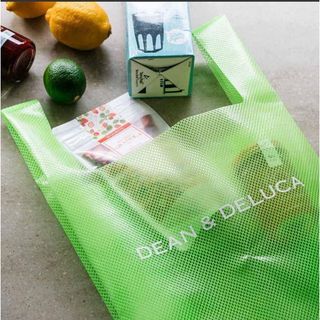 ディーンアンドデルーカ(DEAN & DELUCA)の新品未使用　DEAN&DELUCA メッシュ　バッグ　ライムグリーン(エコバッグ)