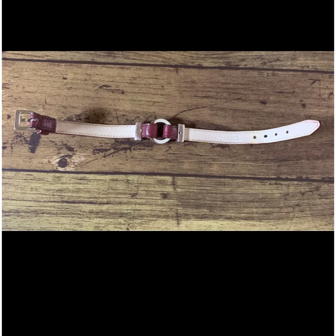 BVLGARI ブルガリ レザーブレスレット スターリングシルバー