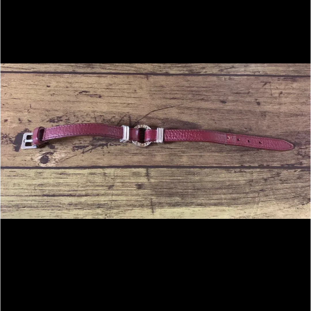 BVLGARI ブルガリ レザーブレスレット スターリングシルバー