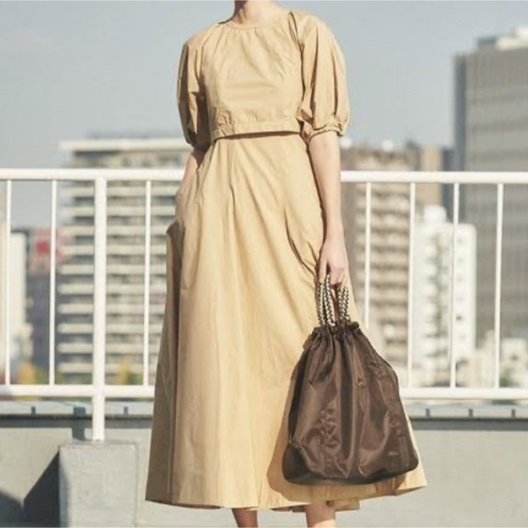 emmi atelier(エミアトリエ)の新品★emmi atelier アウトステッチsetUPワンピース レディースのワンピース(ロングワンピース/マキシワンピース)の商品写真