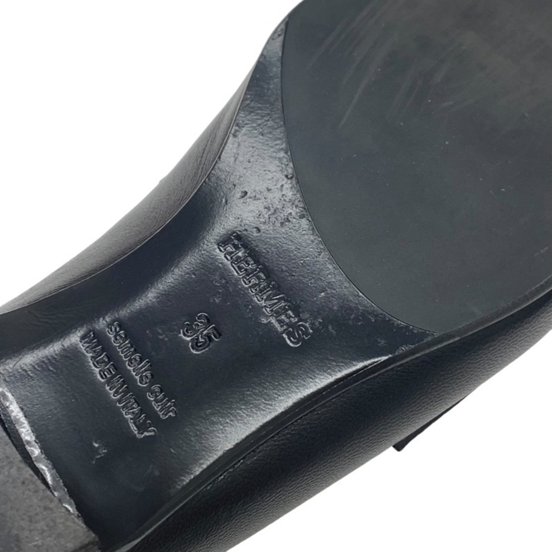 Hermes(エルメス)のエルメス パリ レザー ローファー 革靴 靴 シューズ ブラック レディースの靴/シューズ(ローファー/革靴)の商品写真