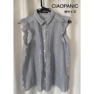 チャオパニック(Ciaopanic)のCIAOPANIC チャオパニック　ノースリーブシャツ ブラウス　トップス(シャツ/ブラウス(半袖/袖なし))