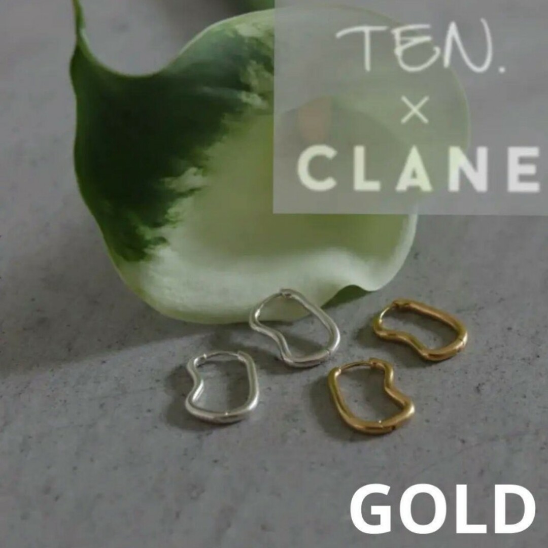 新品♡TEN.×CLANE カシューピアス　GOLD　ゴールド