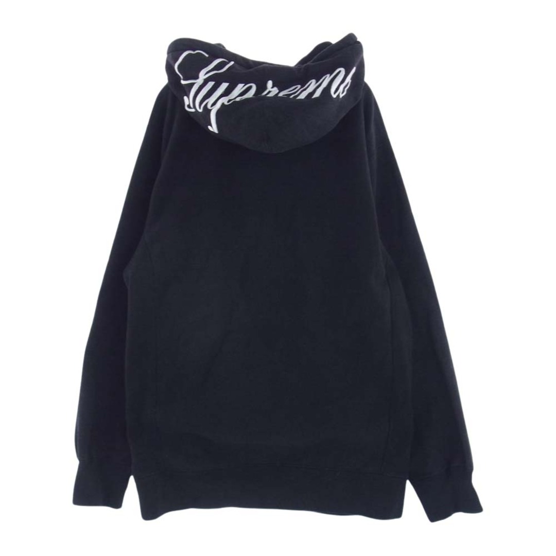 Supreme シュプリーム パーカー 15AW Classic Script Hooded Sweatshirt クラシック スクリプト フードロゴ パーカー フーディ ブラック系 XL