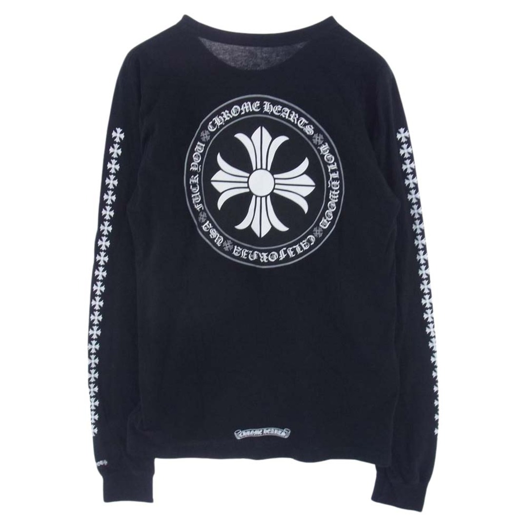 CHROME HEARTS クロムハーツ（原本無） Ｔシャツ CH L/S サークル CHプラス クロス ロゴプリント 長袖 ブラック系 M 1