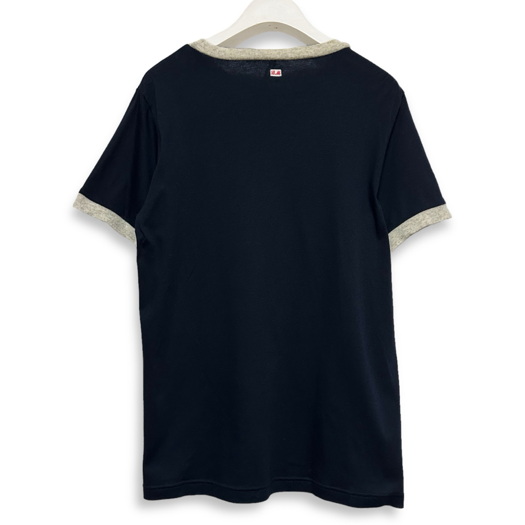 m's braque(エムズブラック)のm's braque エムズブラック カシミヤ リブ カットソー Tシャツ 半袖 レディースのトップス(Tシャツ(半袖/袖なし))の商品写真