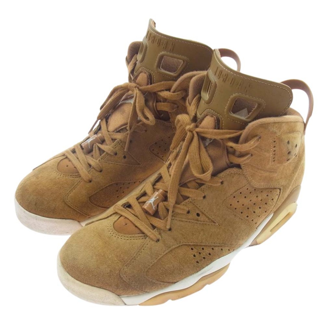 NIKE ナイキ スニーカー 384664-705 AIR JORDAN 6 RETRO エア ジョーダン 6 レトロ　ブラック インフラレッド スニーカー ライトブラウン系 28cm