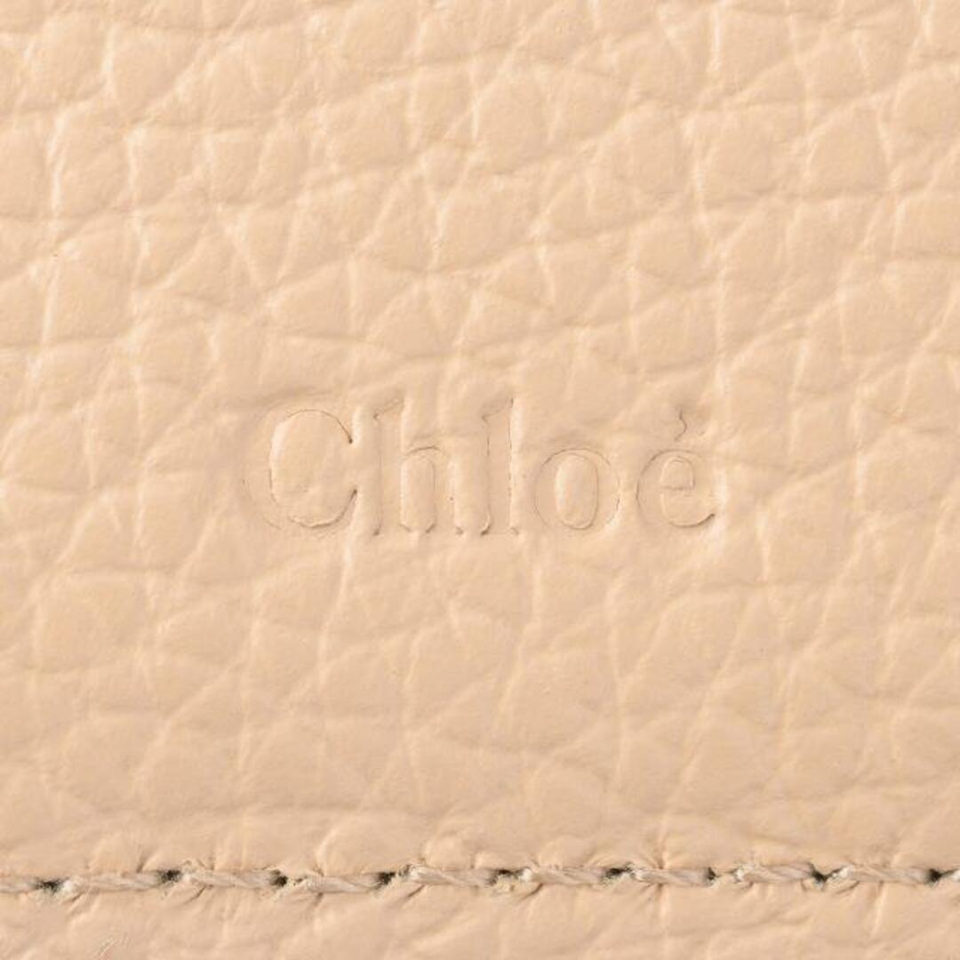 【美品】Chloe  三つ折り財布 アルファベット ベージュ系  ＊匿名配送