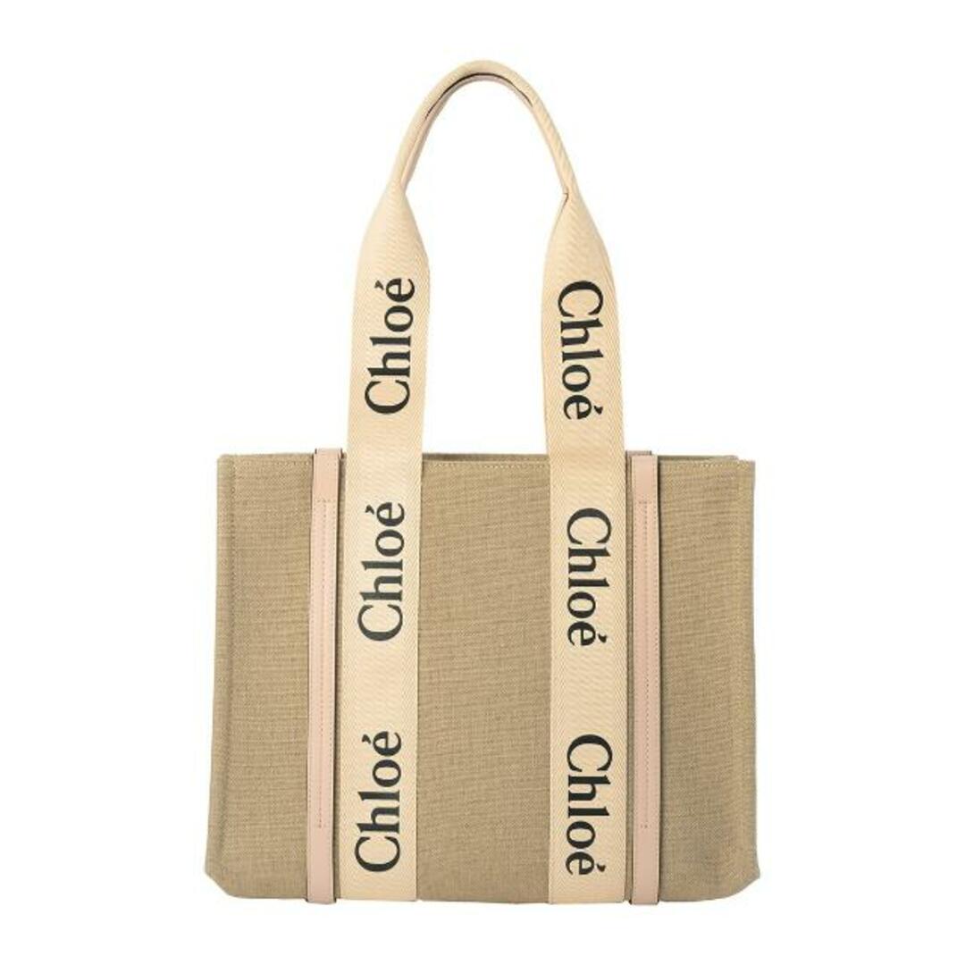 新品 クロエ Chloe トートバッグ ウッディ ホワイト/ピンク - トートバッグ