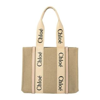 クロエ(Chloe)の新品 クロエ Chloe トートバッグ ウッディ ホワイト/ピンク(トートバッグ)