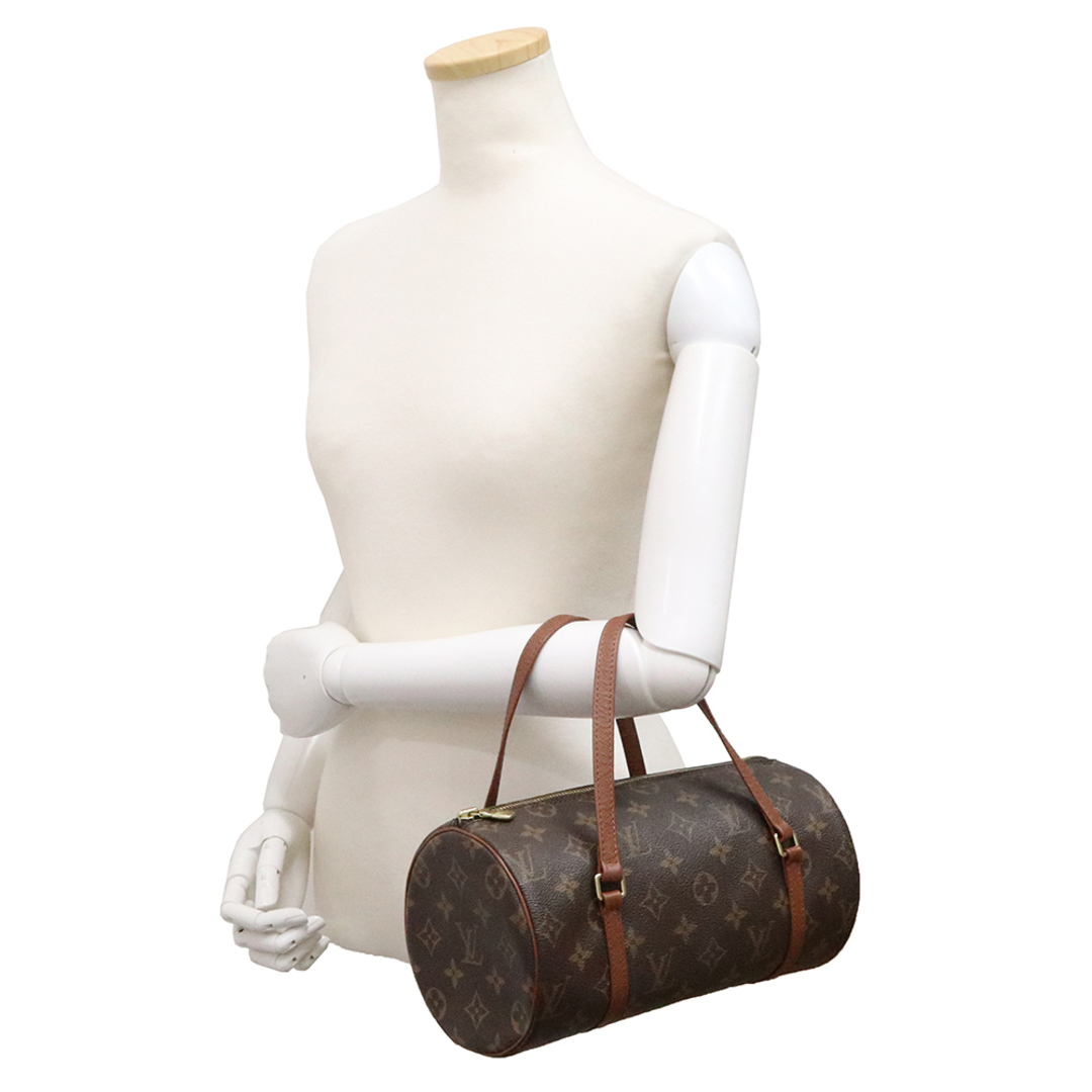 ルイ ヴィトン 旧パピヨン 26 ハンドバッグ モノグラム ブラウン 茶 ゴールド金具 M51366 LOUIS VUITTON（美品）