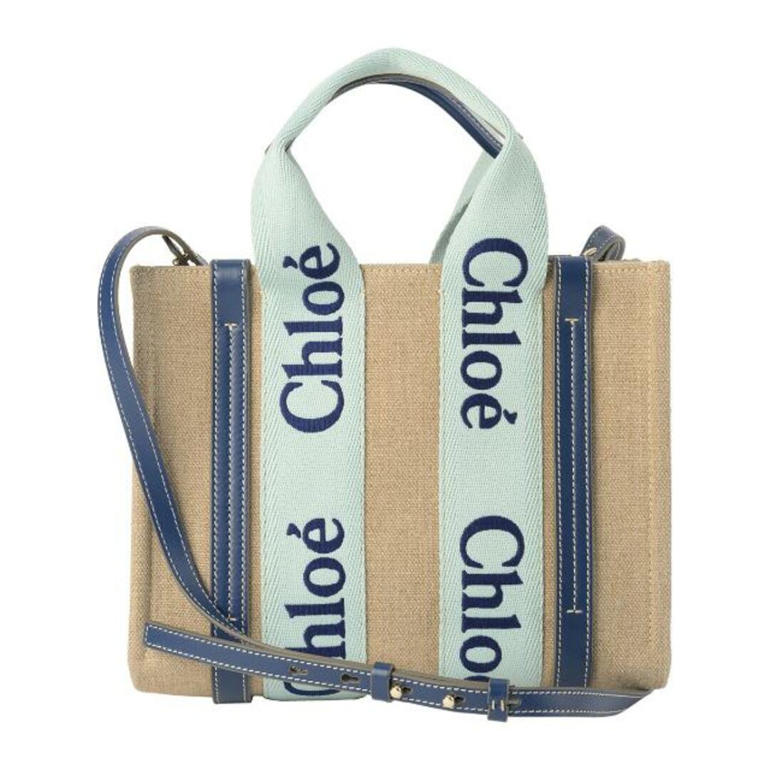 約11cm本体重量新品 クロエ Chloe ショルダーバッグ ウッディ グリーン/ブルー