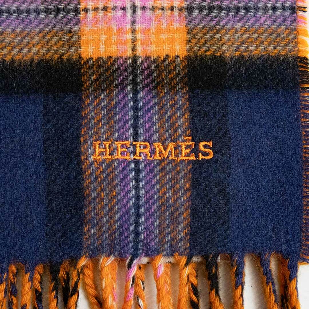 Hermes   エルメス バック トゥ スクール マフラー チェック柄