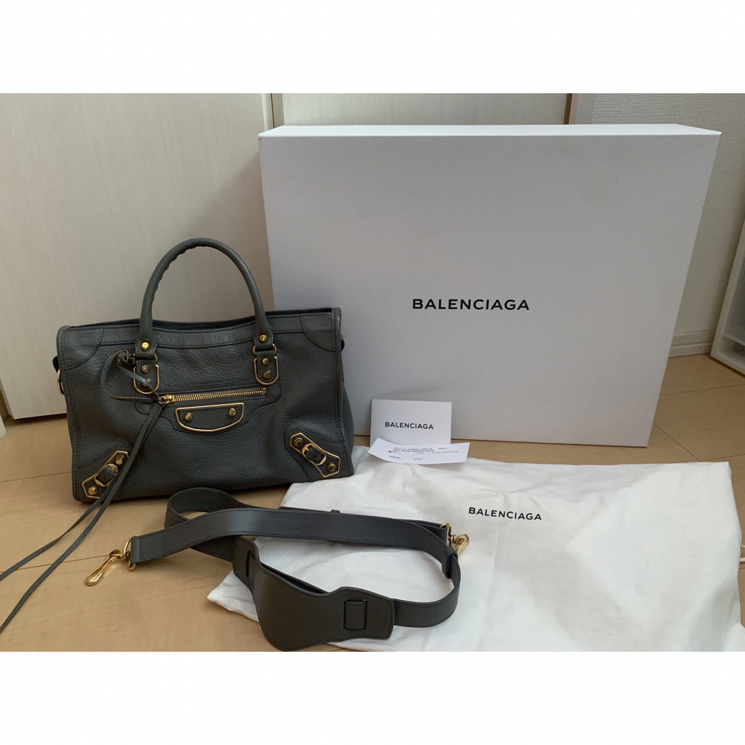 BALENCIAGA classic small city グレー