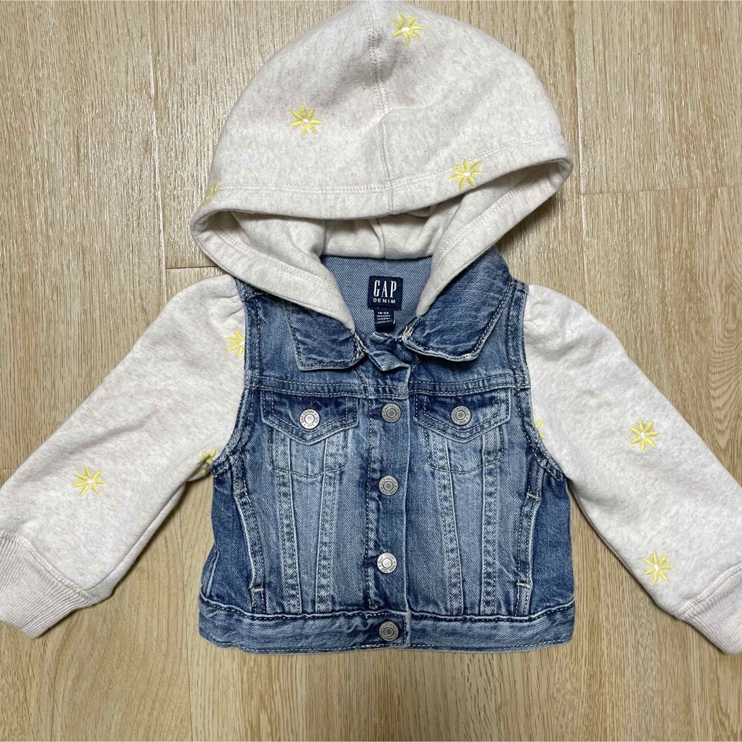 GAP Kids(ギャップキッズ)のデニムジャケット　ジージャン　gap キッズ/ベビー/マタニティのキッズ服男の子用(90cm~)(ジャケット/上着)の商品写真