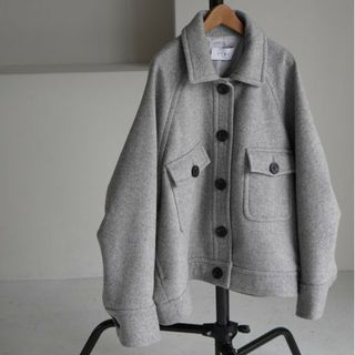 ETRE TOKYO - ビッグカバーオールジャケット ライトグレー ETRE TOKYO - ビッグカバーオールジャケット ライトグレー