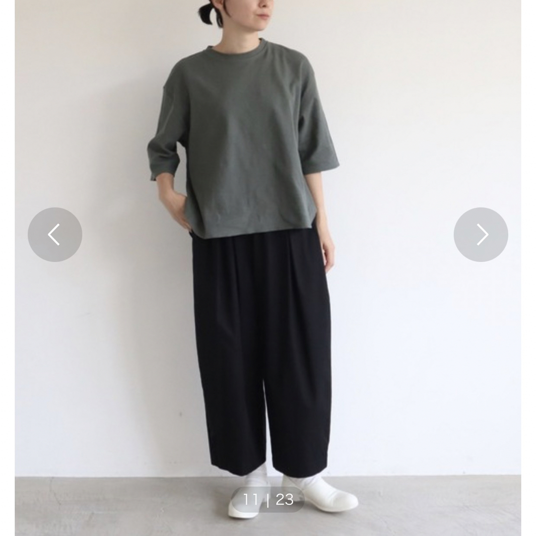 cotton　Linen　マイクロwaflle short プルオーバー