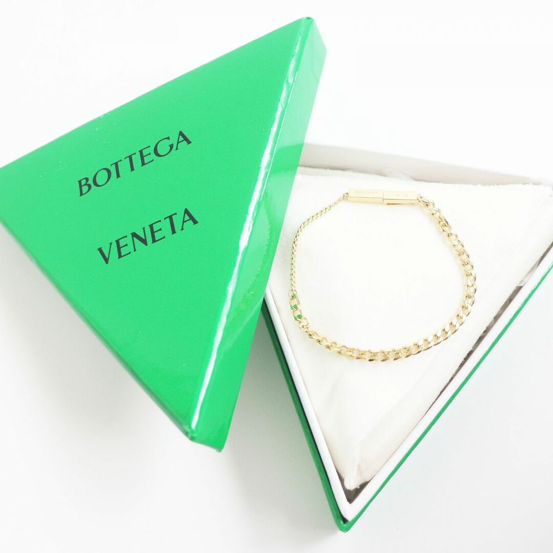 美品□BOTTEGA VENETA/ボッテガヴェネタ ロゴ入り Ag925 喜平チェーン
