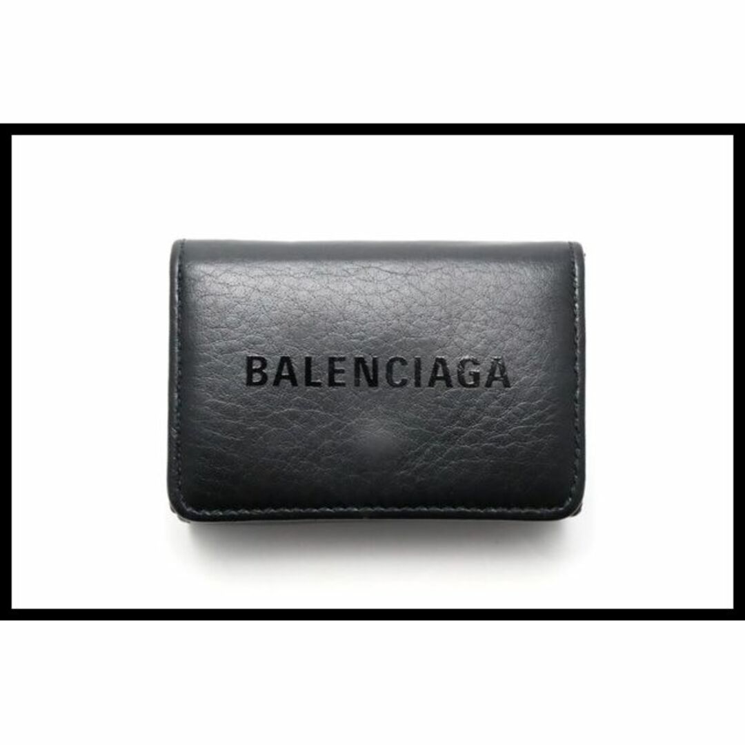 BALENCIAGA キャッシュロゴ 3つ折り財布□09hc1415604-