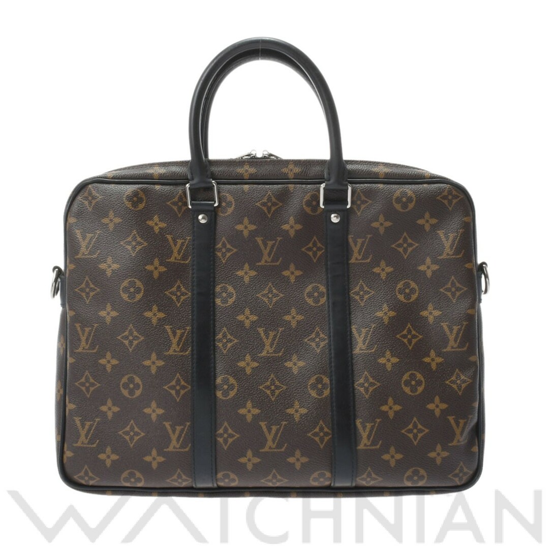 ルイ ヴィトン LOUIS VUITTON M52005 GI0186 メンズ ビジネスバッグ モノグラムマカサー ブラウン モノグラムマカサー