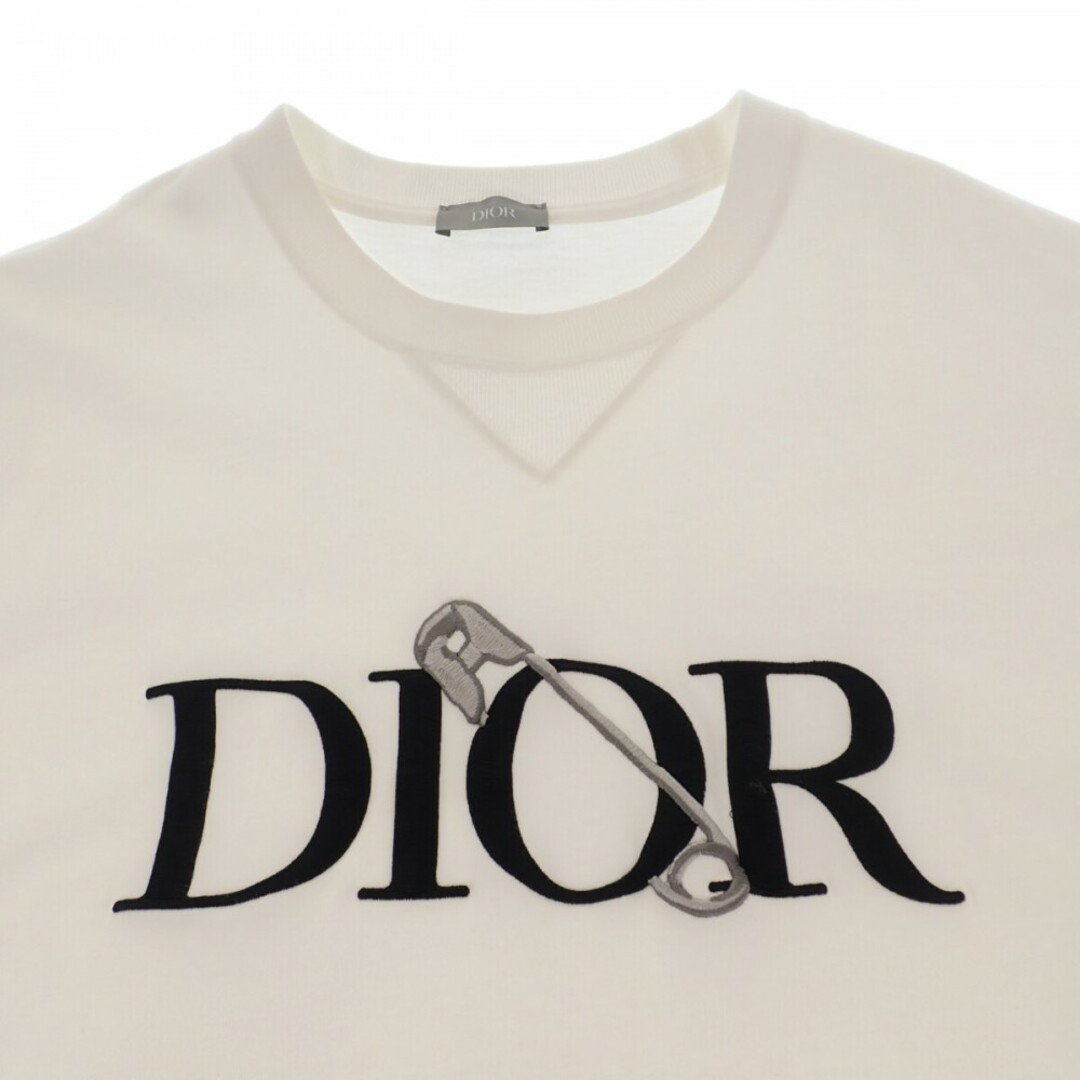 【Aランク】Christian Dior クリスチャンディオール ジュディブレイムコラボ Tシャツ 半袖 043J625B0554 コットン ホワイト XLサイズ メンズ 【ISEYA】