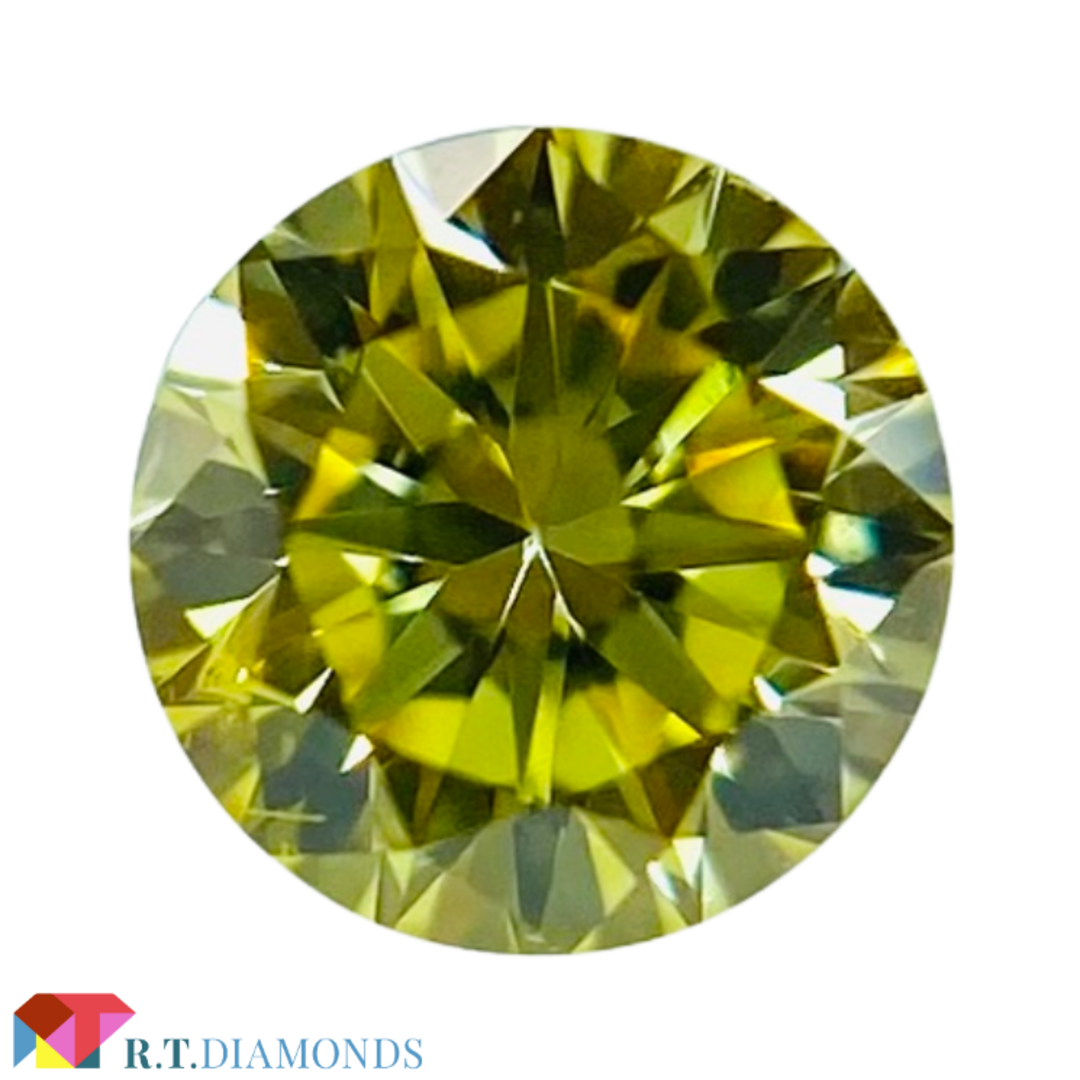 FANCY INTENSE YELLOW 0.116ct RD/RT2318