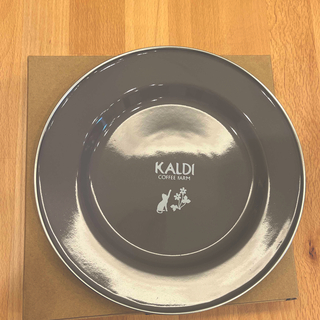 カルディ(KALDI)の☆KALDI☆猫の日ホーロープレート(食器)