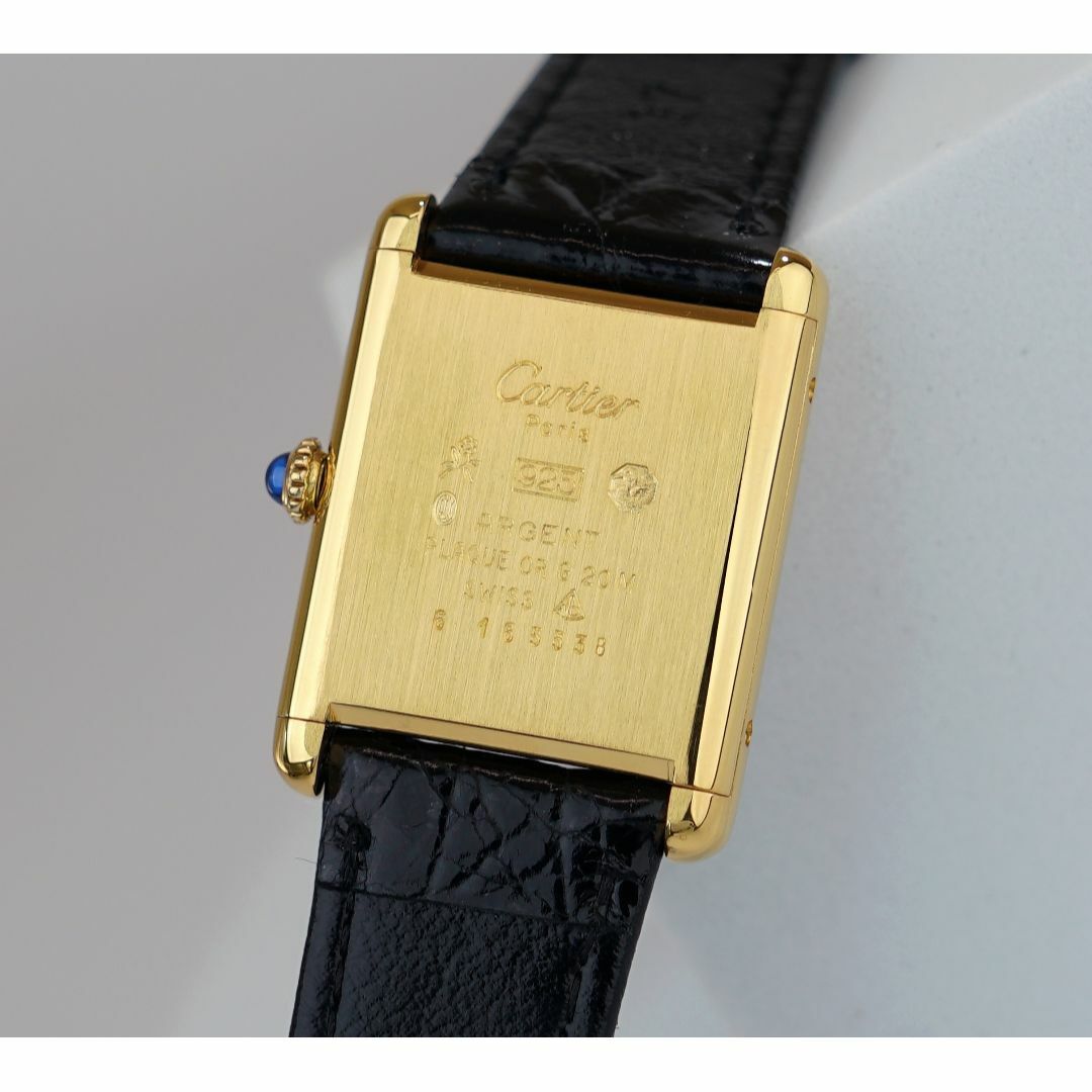 Cartier(カルティエ)の専用 美品 カルティエ マスト タンク ブラック 手巻き LM Cartier  メンズの時計(腕時計(アナログ))の商品写真