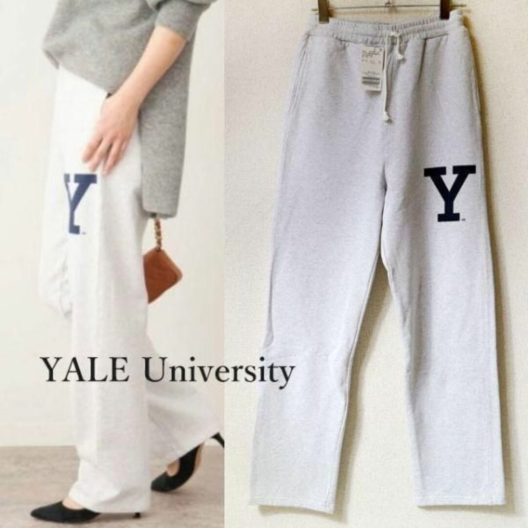 YALE University スウェットパンツ ホワイト グレー ホワイト 白