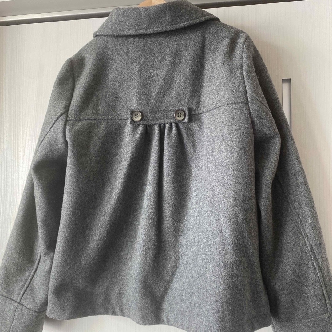 PETIT BATEAU(プチバトー)のプチバトー　コート　10ans /138cm  女の子　グレー キッズ/ベビー/マタニティのキッズ服女の子用(90cm~)(コート)の商品写真