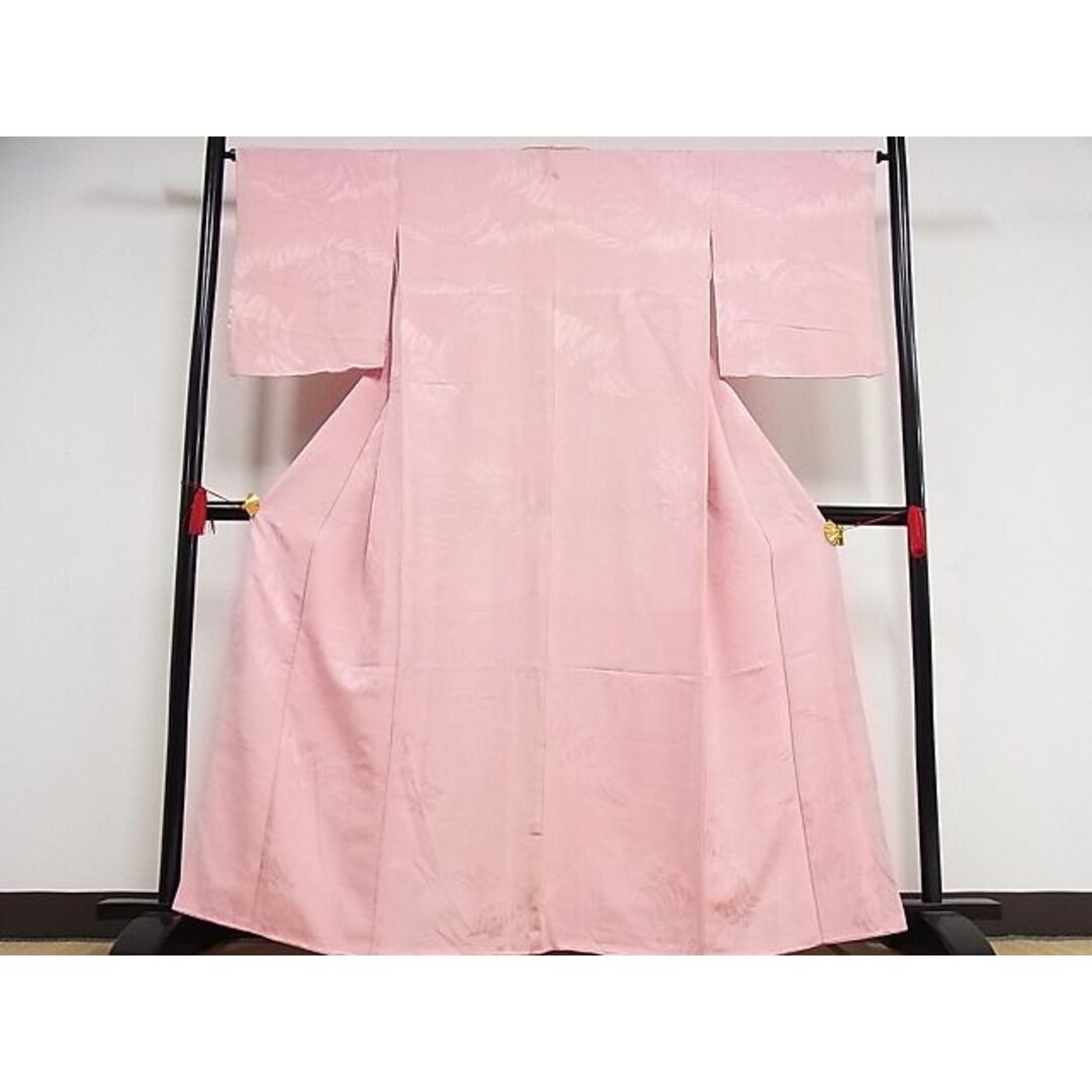 平和屋-こころ店□上質な色無地 立波地紋 虹色 着丈158.5cm 裄丈64.5cm ...