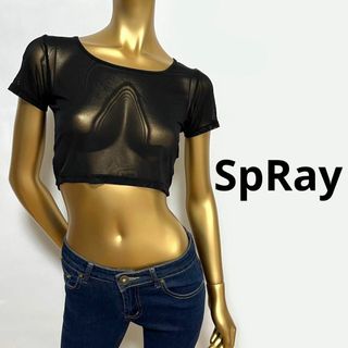 スプレイ(SpRay)の【3147】SpRay 半袖 メッシュ トップス F(シャツ/ブラウス(半袖/袖なし))