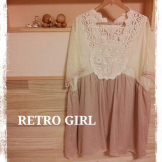 レトロガール(RETRO GIRL)のRETRO GIRL＊刺繍ワンピ(ひざ丈ワンピース)