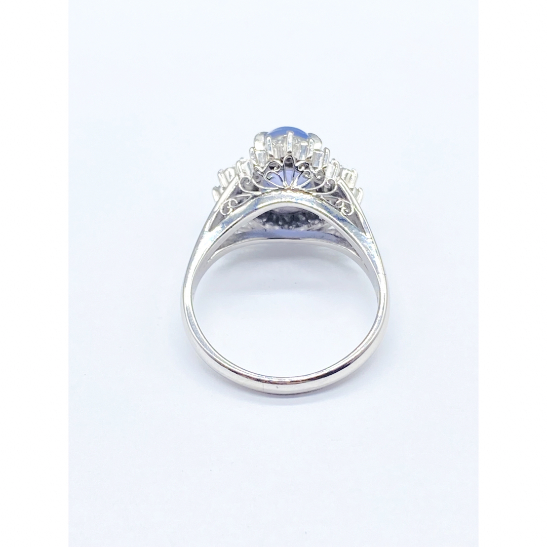 スターサファイア 3.22ct / ダイヤ0.48ct Pt900 リング