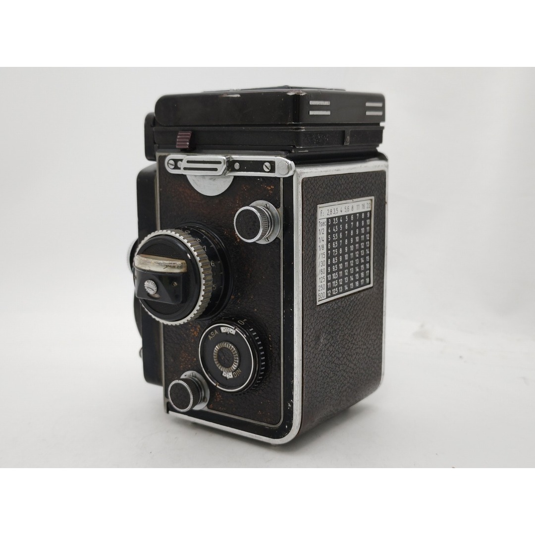 Rolleiflex 3.5F Heidosmat 75mm F2.8 Carl Zeiss Planar 75mm F3.5 ローライフレックス セルフ 露出 不良 ケース付 4