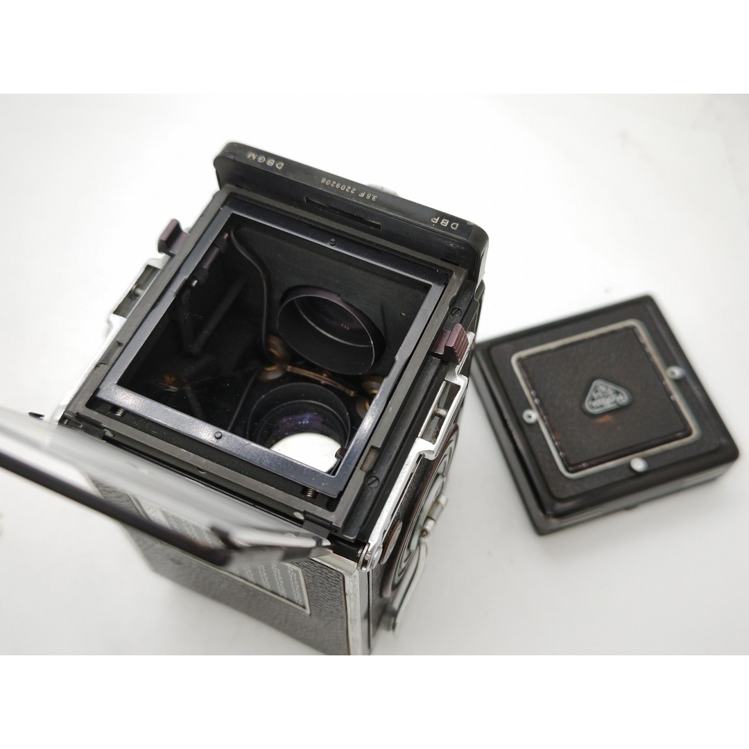 Rolleiflex 3.5F Heidosmat 75mm F2.8 Carl Zeiss Planar 75mm F3.5 ローライフレックス セルフ 露出 不良 ケース付 8