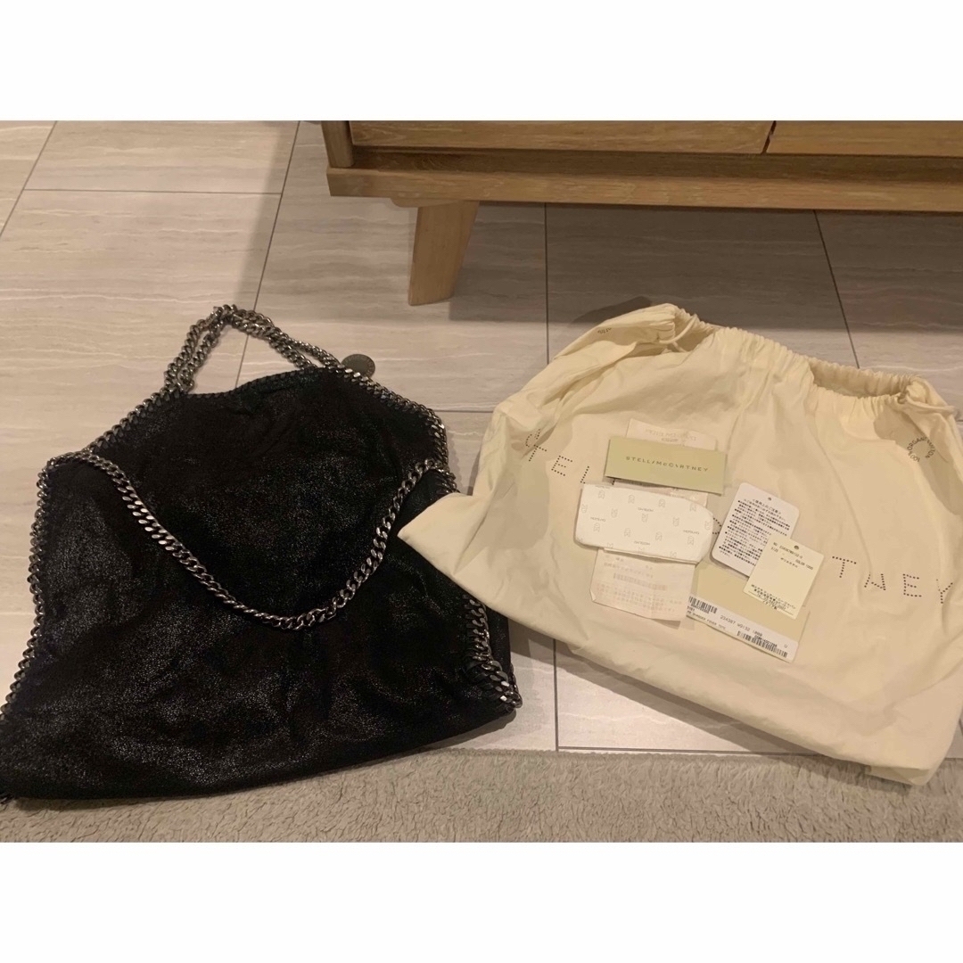Stella McCartney - ステラマッカートニー   黒　美品　ファラベラ　トート　シルバー　正規品