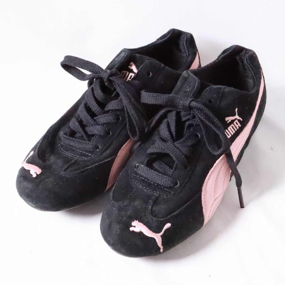 PUMA - プーマ PUMA スウェードスニーカー ブラック ピンク 22.5 PUMA - プーマ PUMA スウェードスニーカー ブラック ピンク 22.5