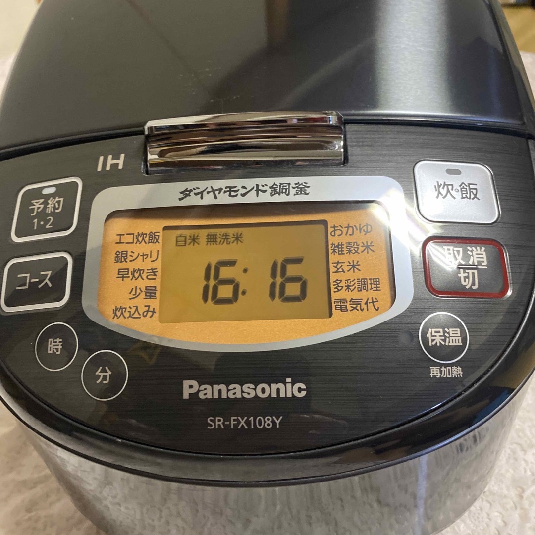 Panasonic パナソニックIHジャー炊飯器19年製SR-FX108Y美品の通販 by AK's shop｜パナソニックならラクマ