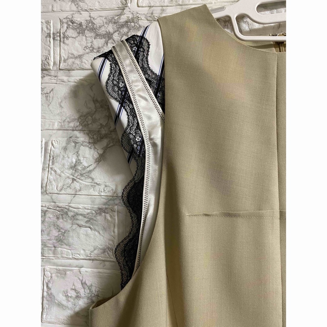 LE CIEL BLEU(ルシェルブルー)のアイレネ suits dress IRENE スーツ ドレス ルシェルブルー レディースのワンピース(ロングワンピース/マキシワンピース)の商品写真