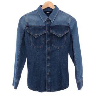 ディーゼル(DIESEL)のDIESEL ディーゼル DE-MISTY ウォッシュ加工デニムシャツ インディゴ XXS(シャツ/ブラウス(長袖/七分))