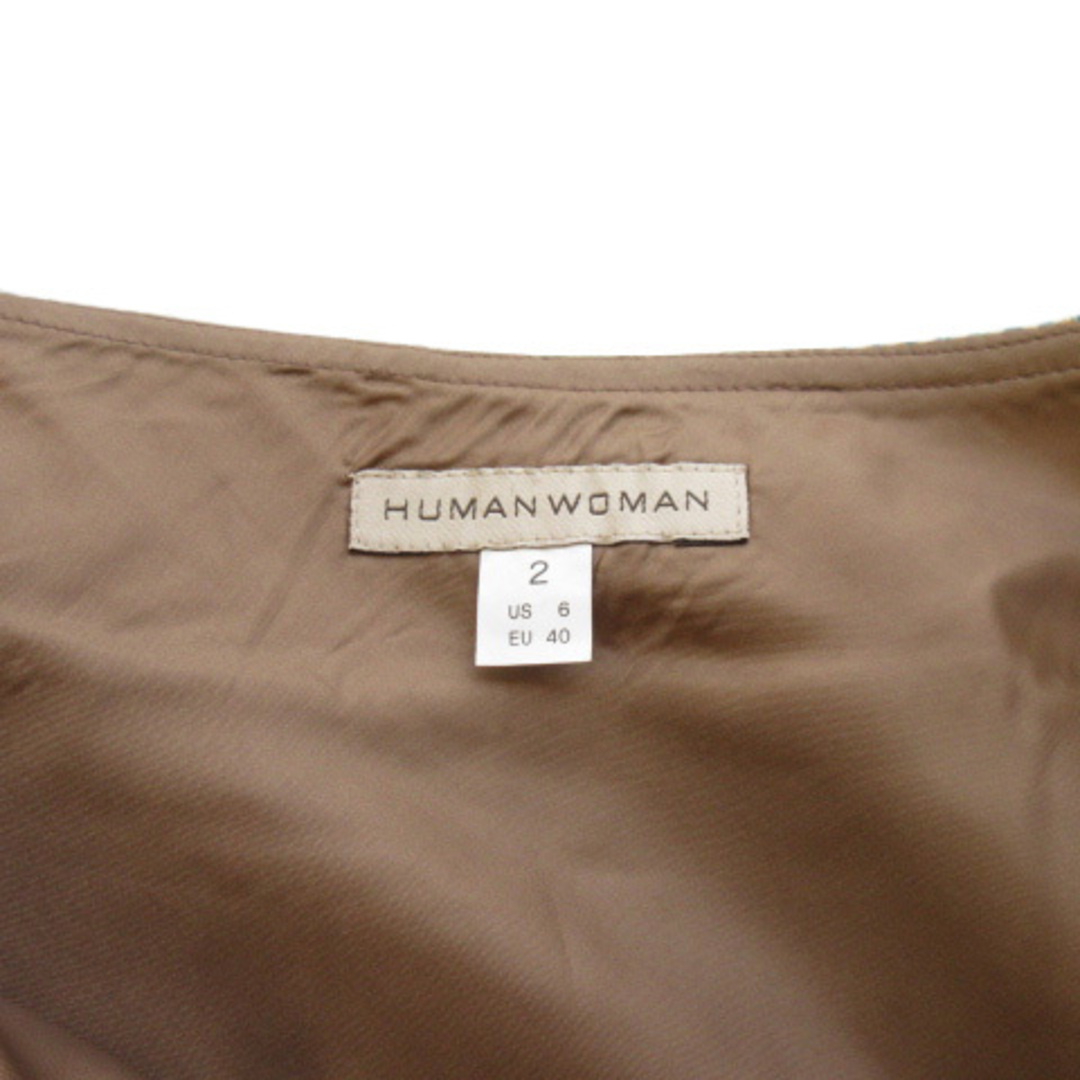 HUMAN WOMAN(ヒューマンウーマン)のヒューマンウーマン HUMAN WOMAN スカート フレア ジャガード レディースのスカート(ひざ丈スカート)の商品写真