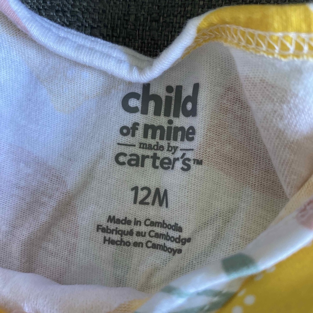 carter's(カーターズ)のカーターズ　carter's 12m 80 ワンピース　半袖　チュニック　海外 キッズ/ベビー/マタニティのベビー服(~85cm)(ワンピース)の商品写真