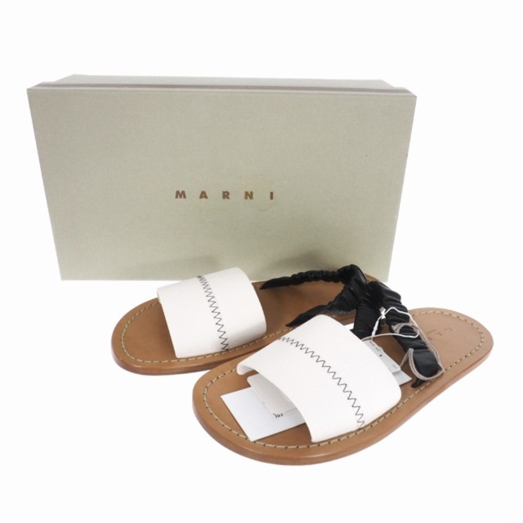 Marni(マルニ)のマルニ MARNI 21SS レザー フラットサンダル 羊革 38 レディースの靴/シューズ(サンダル)の商品写真